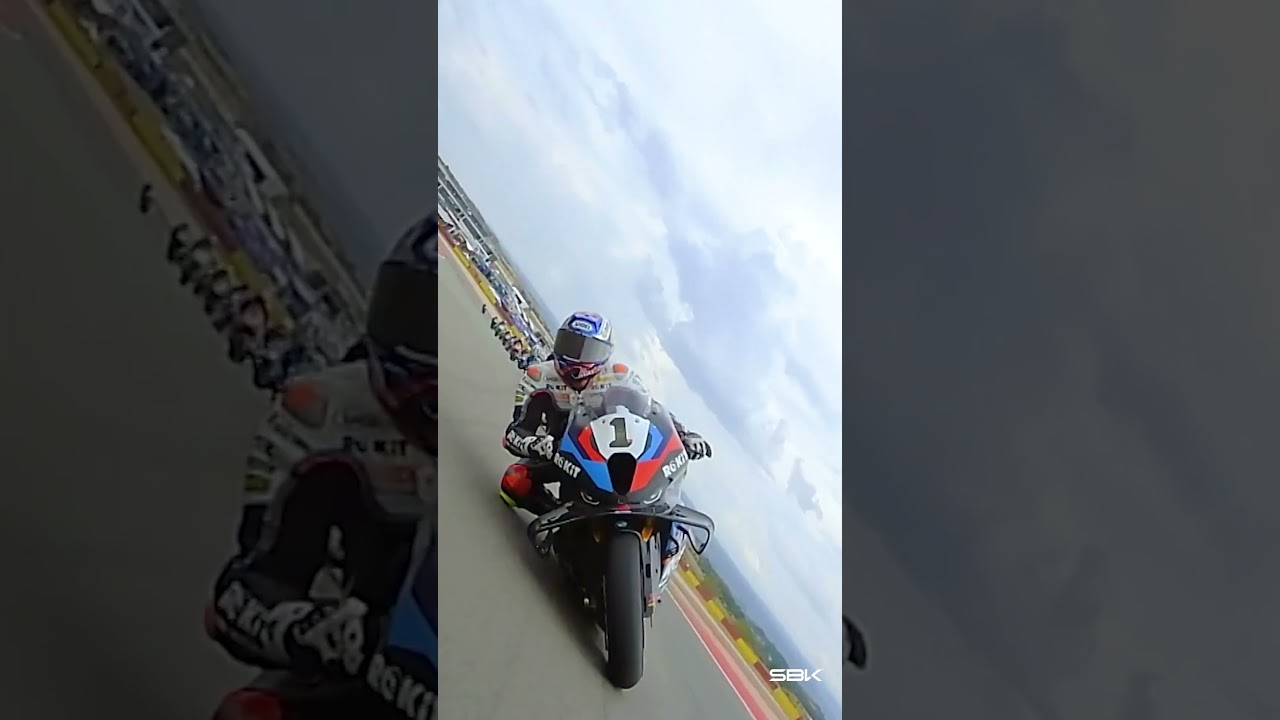 Наслаждайтесь стартом второй гонки в Арагоне 🍿 | 2025 #AragonWorldSBK 🇪🇸