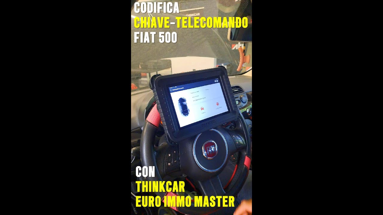 Codifica Chiave e Telecomando su FIAT 500 con Thinkcar Euro Immo Master