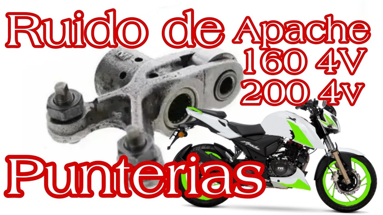 RUIDO DE PUNTERIAS PROVOCADO POR BALANCINES DEFECTUOSOS RTR APACHE 160 4V Y 200 4V.