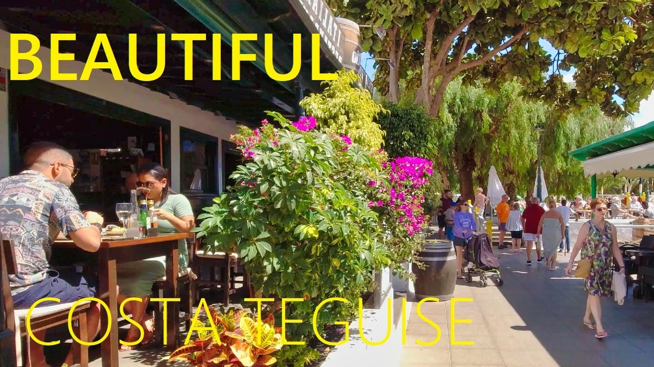 Costa Teguise LANZAROTE 2025 🇪🇸 🔴 Place to visit in vacation in Canary Islands [4K UHD]