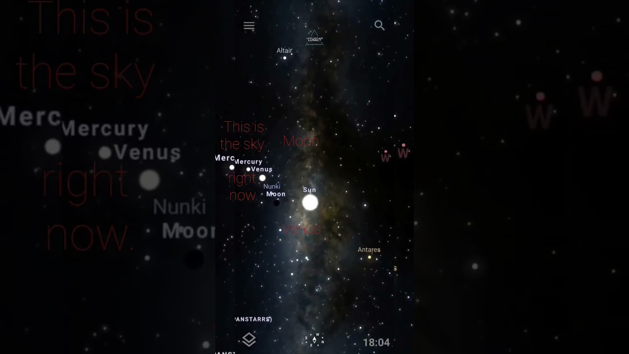 RARE 8 Planet Alignment! LIVE View and Sky Map projected view for Dec. 24 2022 #planets #sky