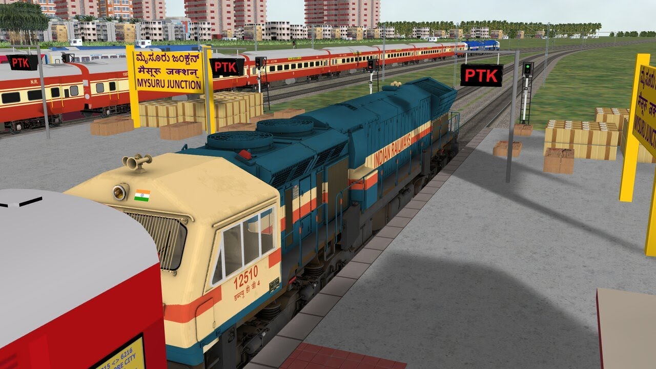 Mysore to bangalore train journey#CHAMUNDI EXPRESS | Lots of Crossing #Msts Railway Level Crossings