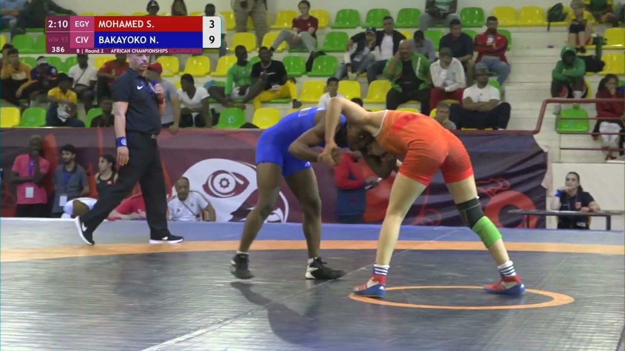 Round 2 WW - 53 kg: S. MOHAMED (EGY) v. N. BAKAYOKO (CIV)