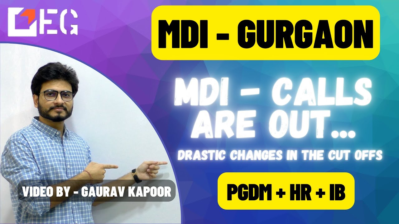 MDI - Calls are out - All the best for Interviews