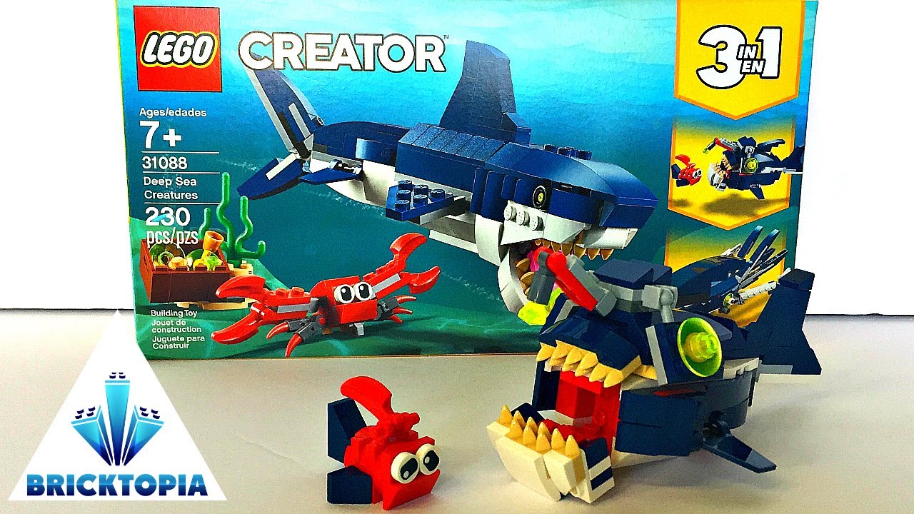 LEGO Creator 3 в 1 Глубоководные создания Рыболов-рыболов | Lego Speed Build 31088