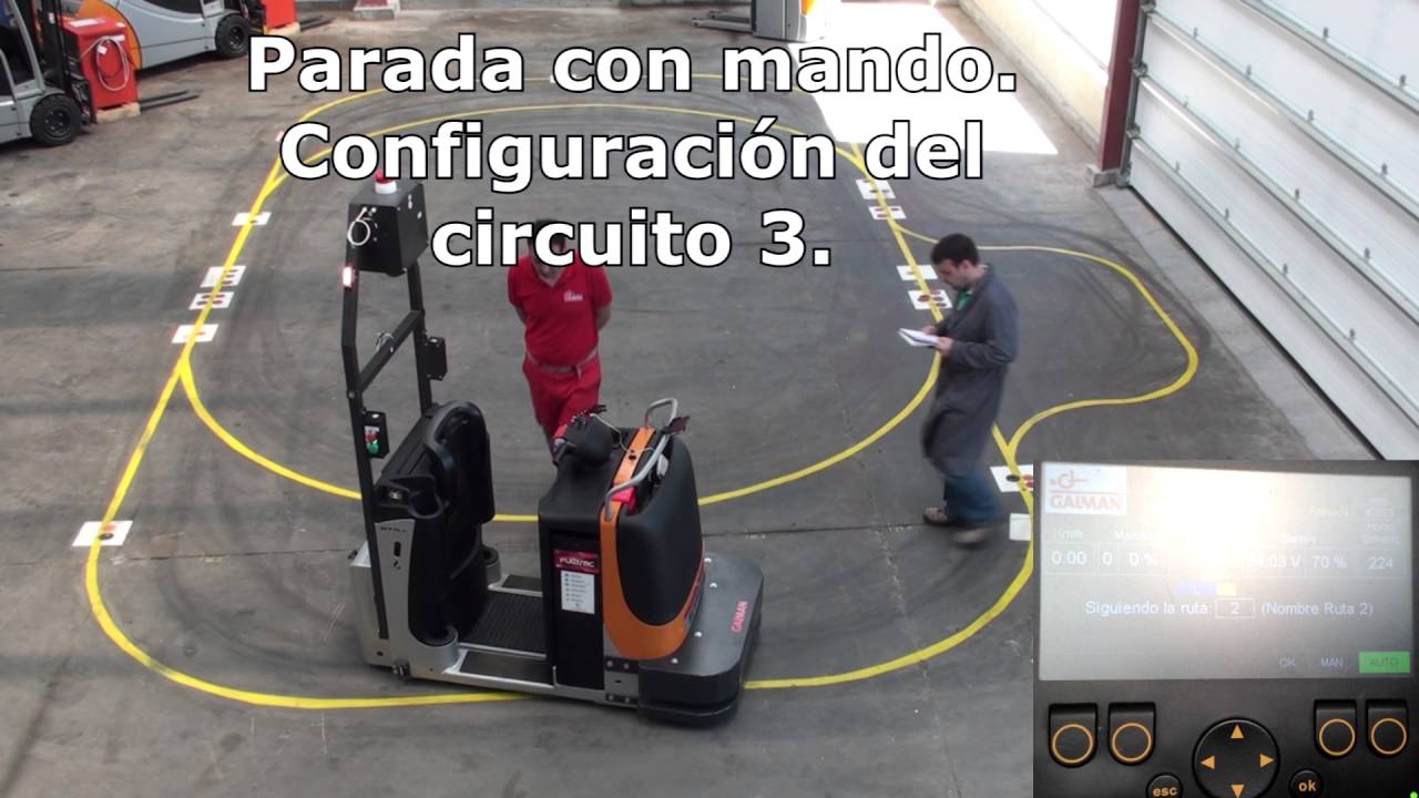 AGV Filoguiado Magnético. STILL CX-T (CCW). Puerta cerrada.