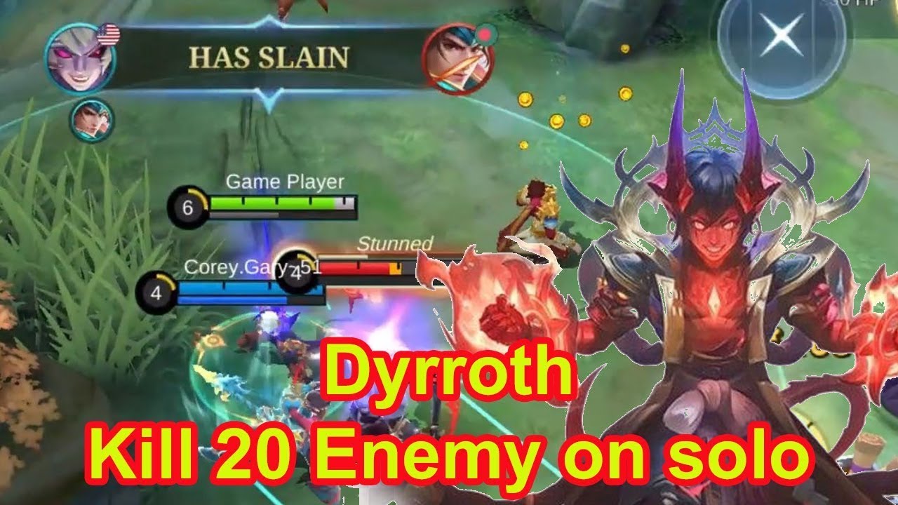 Best Mobile Legends Dyrroth Kill 20 Enemy on solo game #gaming #viralvideo #MLBB #Dyrroth