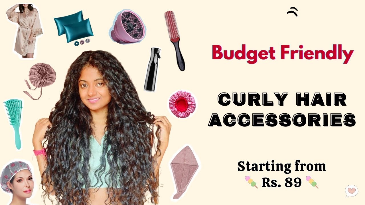 Affordable Curly Hair Accessories 🌸 Starting from Rs. 89| Beginner Friendly 