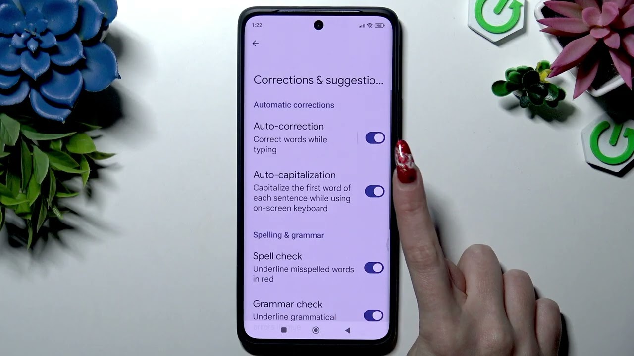 REDMI Note 15 5G – Turn On/Off Auto Correction