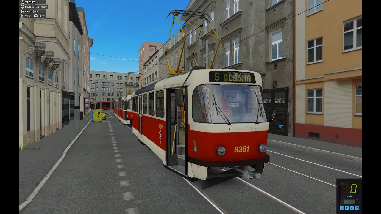 Suburban tram line 5 in Simtov | SimT MHD