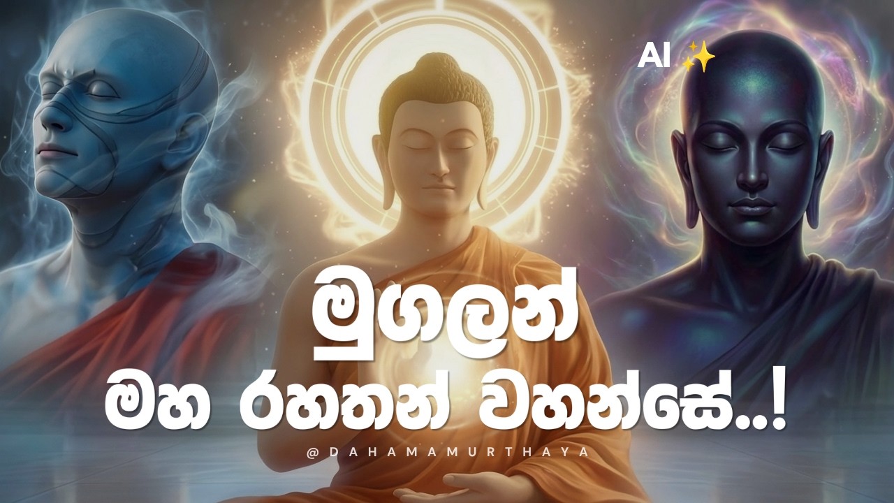 දුසී මාරයා වීි ඉපද සිටි මුගලන් මහ රහතන් වහන්සේ! 🩵✨| AI Bana Katha