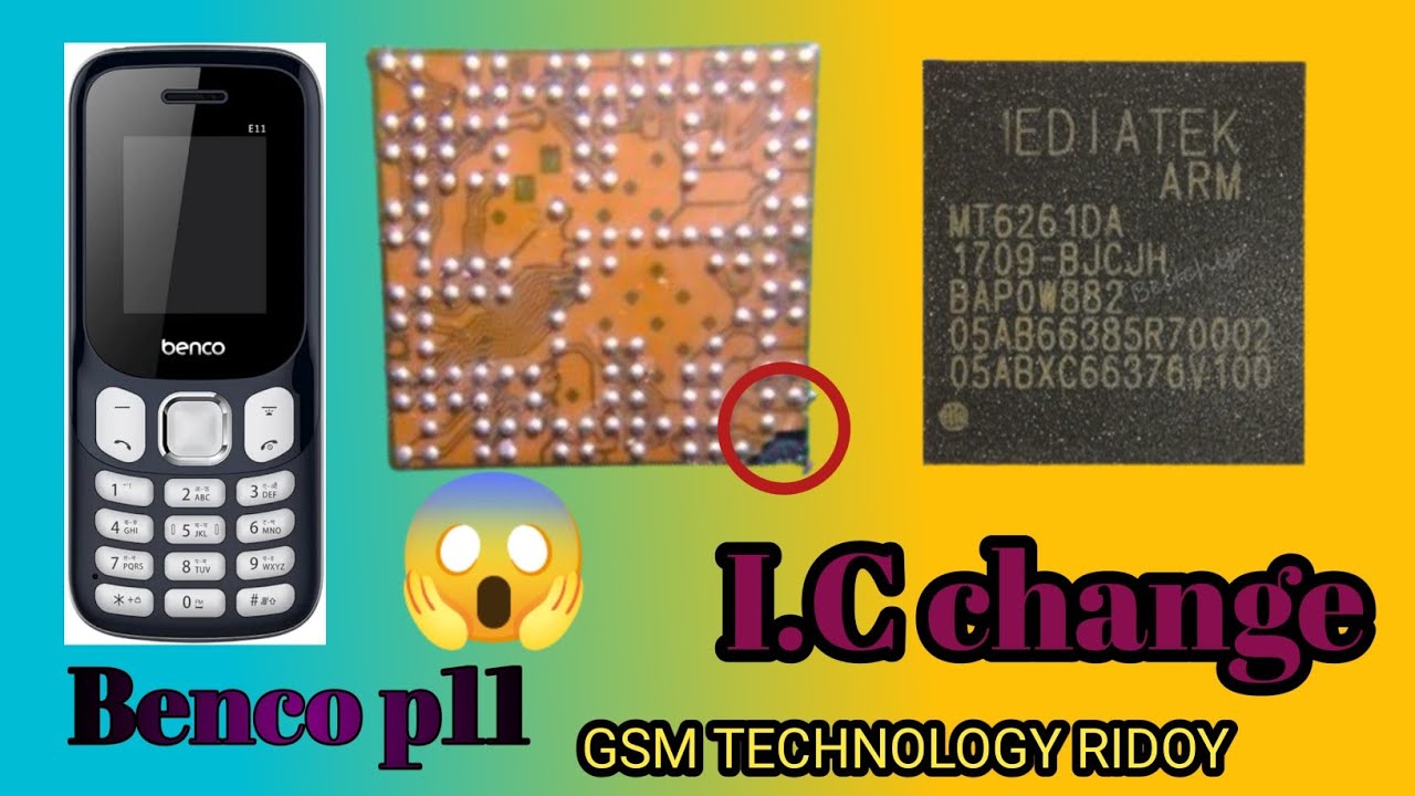 Benco P11 Batton Kaj korena.hang logo Mediatek 6261Da Ic Change