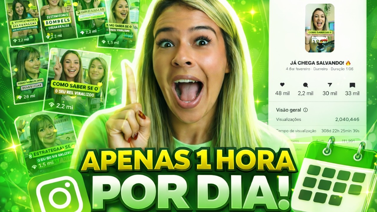 Se você só tem 1h por dia, faça isso para crescer no Instagram em 2026