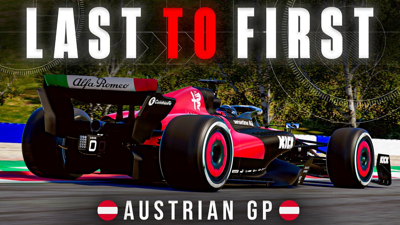 Live commentary - F1 23 Austria Last to first challenge 110% AI