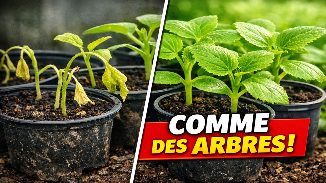 ARRÊTEZ D'ARROSER À L'EAU ! Vos semis seront aussi robustes que des troncs d'arbres grâce à cette s
