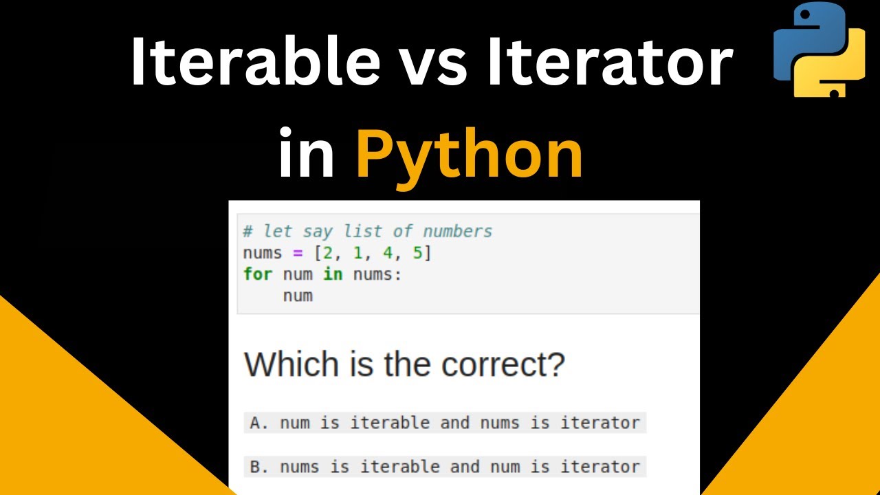 Iterable vs Iterator in Python