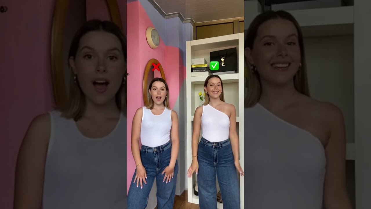 Fashion hacks su come mettere un body in modo alternativo e farlo diventare un top mono spalla🤍