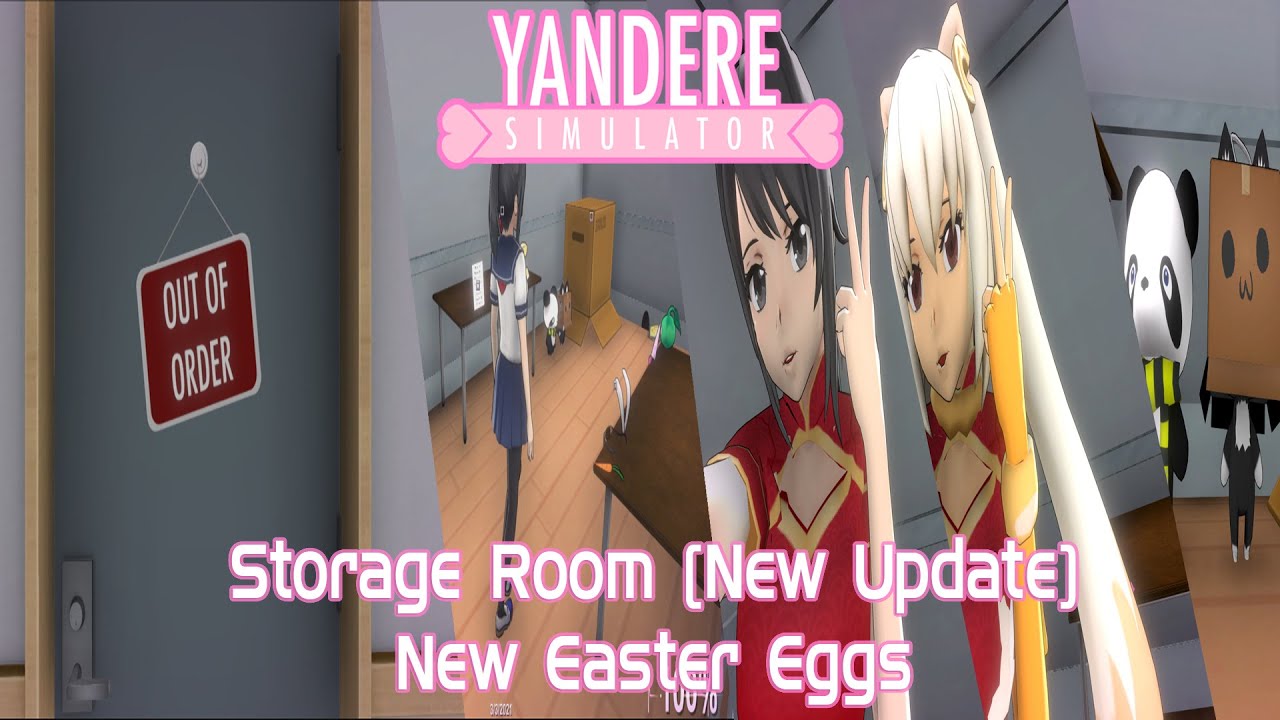 Yandere Simulator: Storage Room with full of new Easter Eggs (New Update)