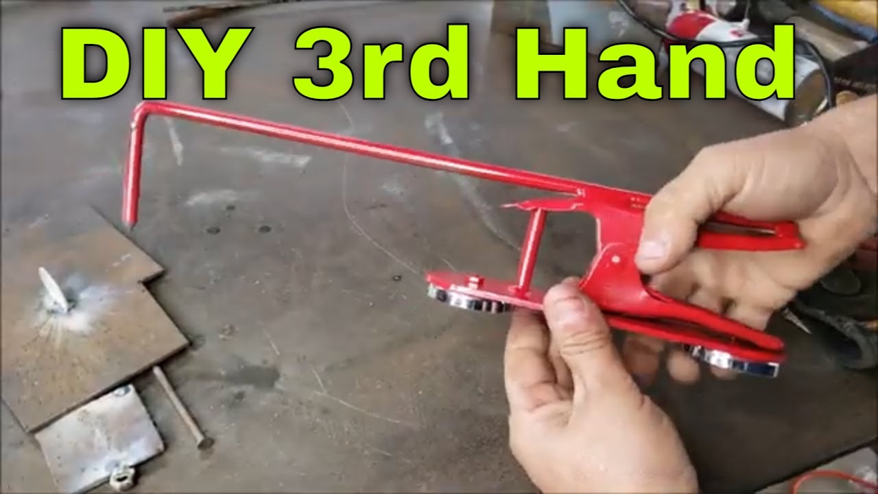 Do it yourself homemade tool welding project third hand tool invention