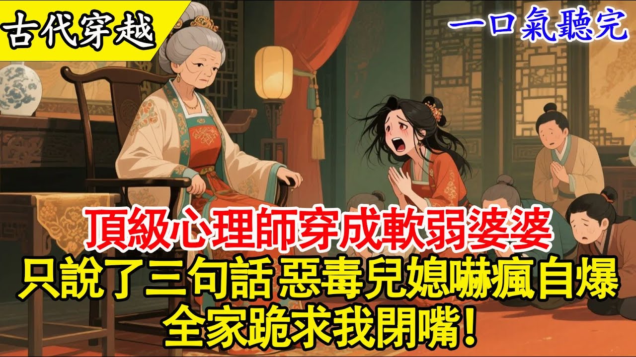 【一口氣聽完】頂尖心理師穿成60歲老寡婦！開局被誣陷偷金，她一眼鎖定真凶，心理戰玩殘惡毒兒媳！#穿越 #爽文 #有聲書 #大女主 #打臉 #原創