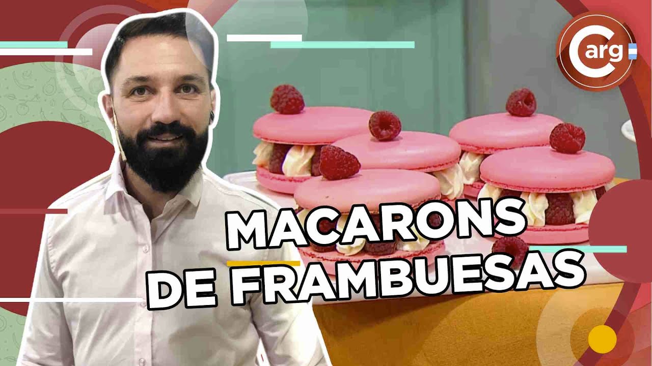 COMO HACER MACARONS DE FRAMBUESAS POR LUCHO GARCÍA