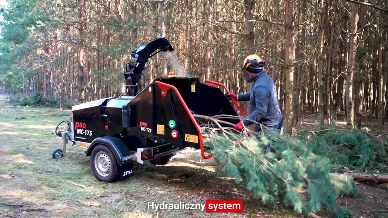 Mobilny rębak MC-175 PRO &ndash; profesjonalna maszyna do rozdrabniania gałęzi do 15 cm! 🔥