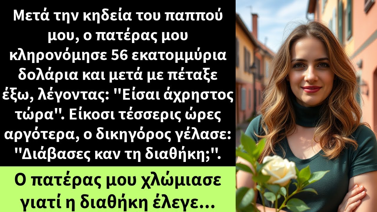 Μετά την κηδεία του παππού μου, ο πατέρας μου κληρονόμησε 56 εκατομμύρια δολάρια και μετά με πέταξε