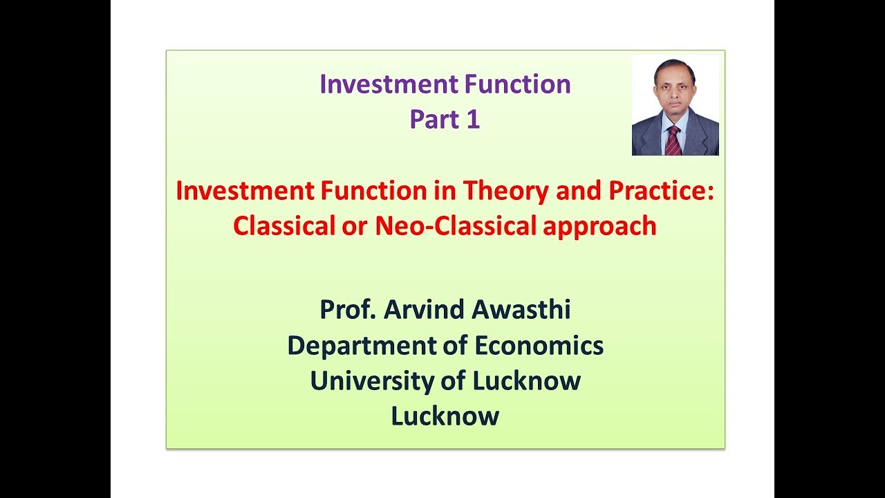 Investment Function Final (Part-1)
