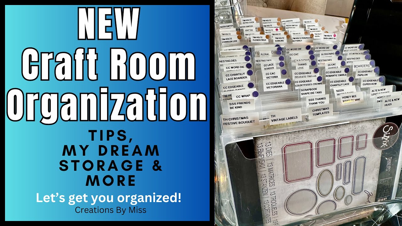 💥Organization & NEW Storage💥 TIPS to Create Dream Craft Room Storage for Quick Card Making
