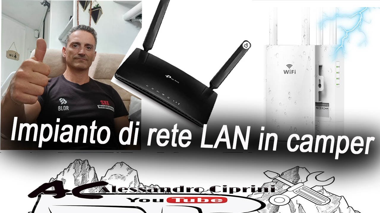 Impianto rete LAN  in camper