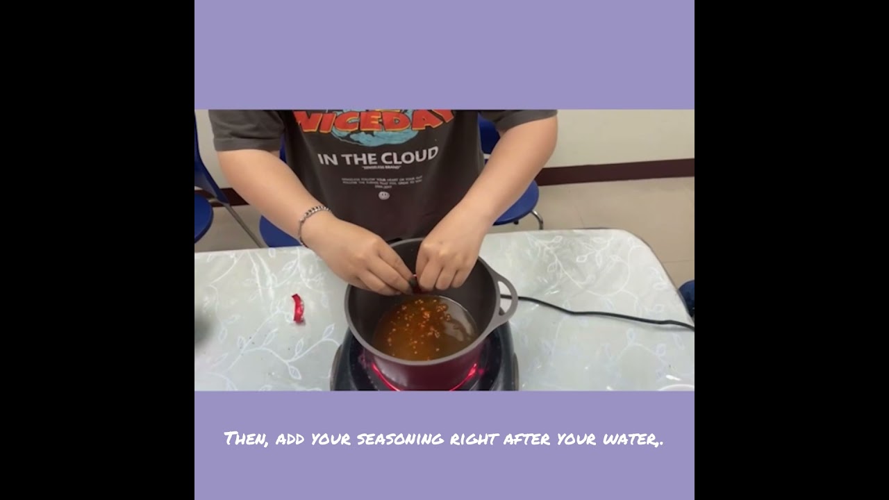How to cook Korean ramen with pudding