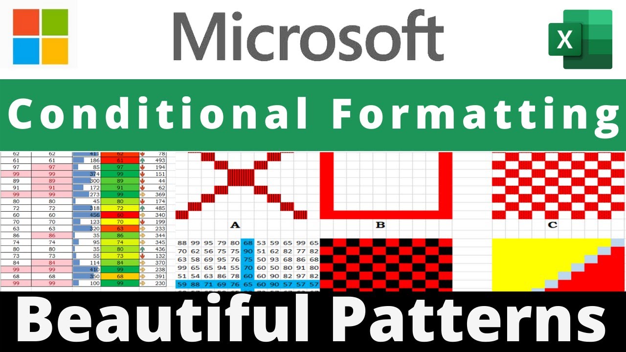 Conditional Formatting in Excel | Create beautiful patterns | Formatting with array formula