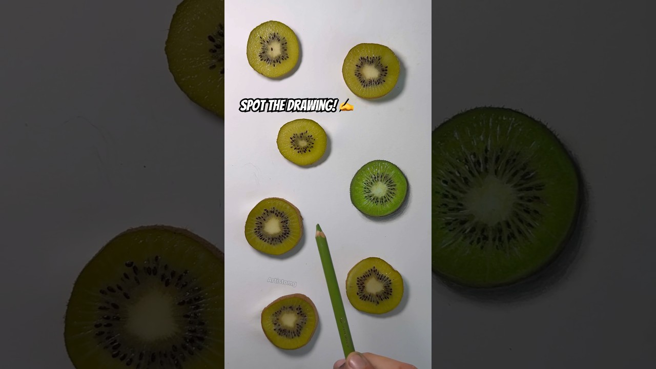 Найдите фрукт! ✍️✨🥝 #смешноеискусство #рисунок #киви