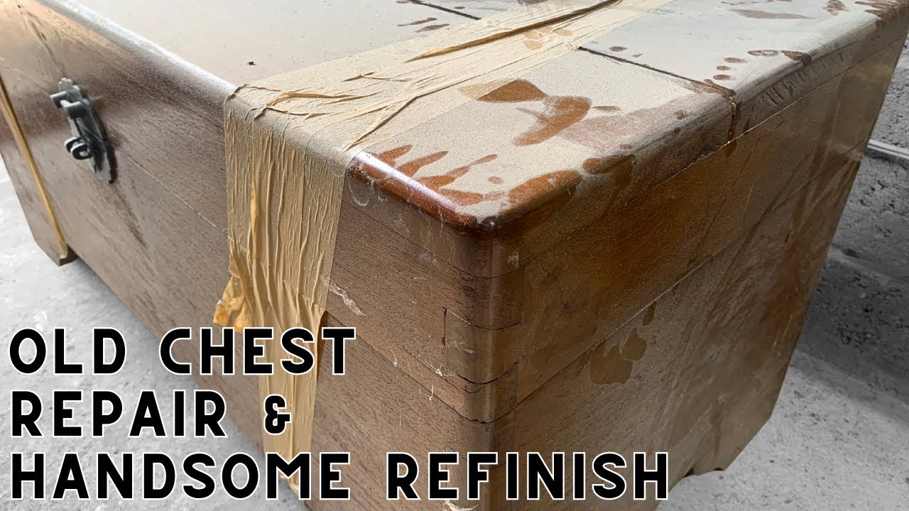Old Teak Chest Repair and HANDSOME Refinish