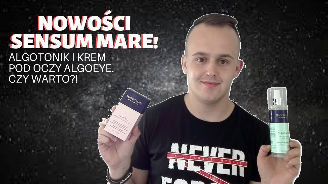 NOWOŚCI SENSUM MARE! KREM POD OCZY ALGOEYE I TONIK ALGOTONIC. CZY WARTO?!