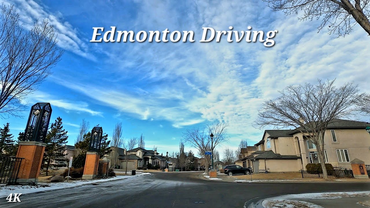 Driving - Edmonton South to North, Alberta, Canada - Dec 2023