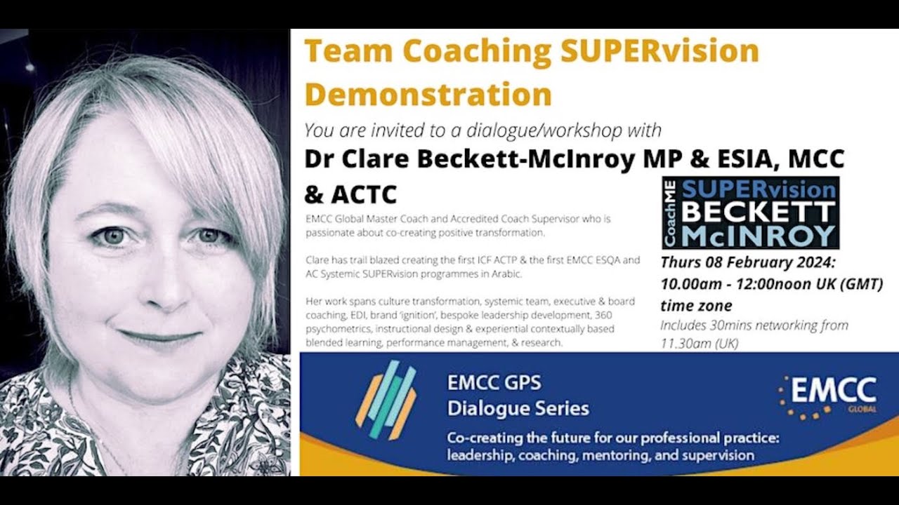 Dr Clare Beckett McInroy - Team Coaching SUPERvision Demonstration