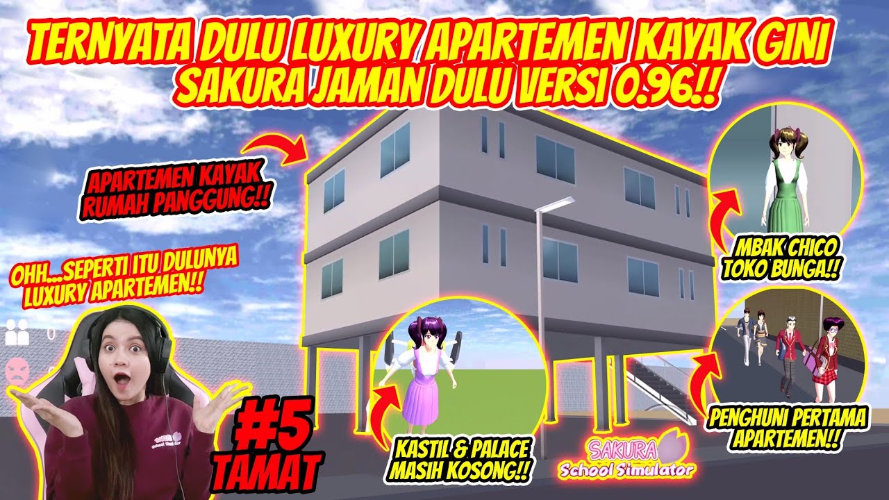 SAKURA VERSI JAMAN DULU BANGET!! APARTEMENNYA CUMA LANTAI 2!! SAKURA SCHOOL SIMULATOR - PART 255