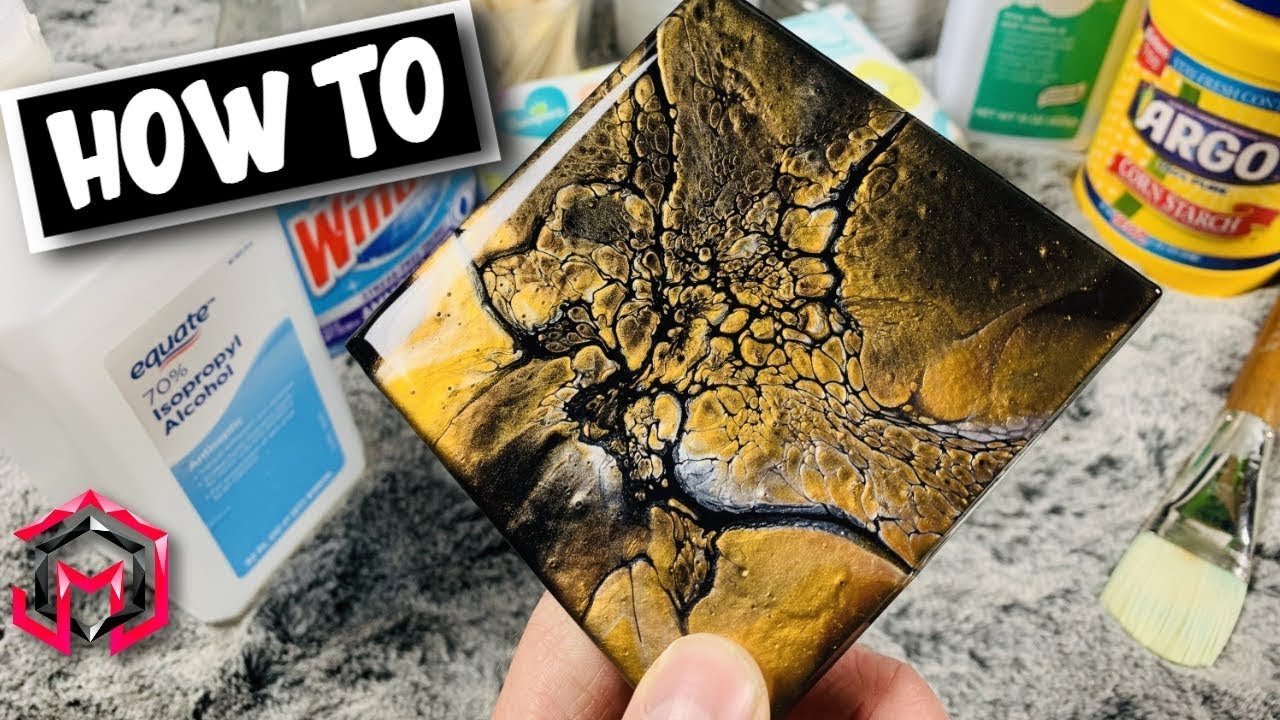 HOW TO Clean Silicone Off Acrylic Pour | Works Every Time