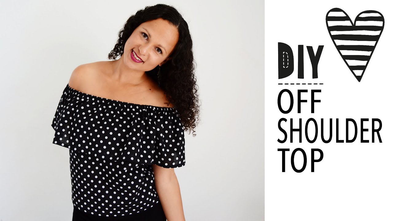 Einfaches Off Shoulder Top / Oberteil nähen | DIY MODE Nähanleitung