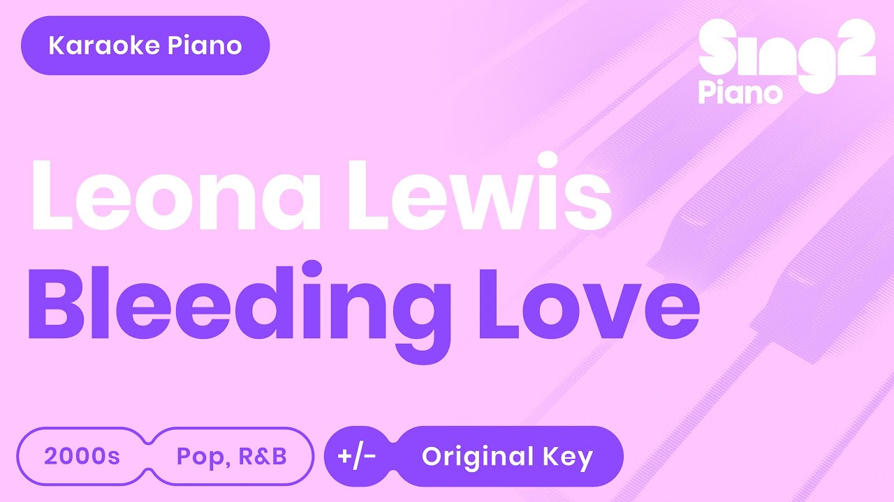 Leona Lewis - Bleeding Love (Karaoke Piano)