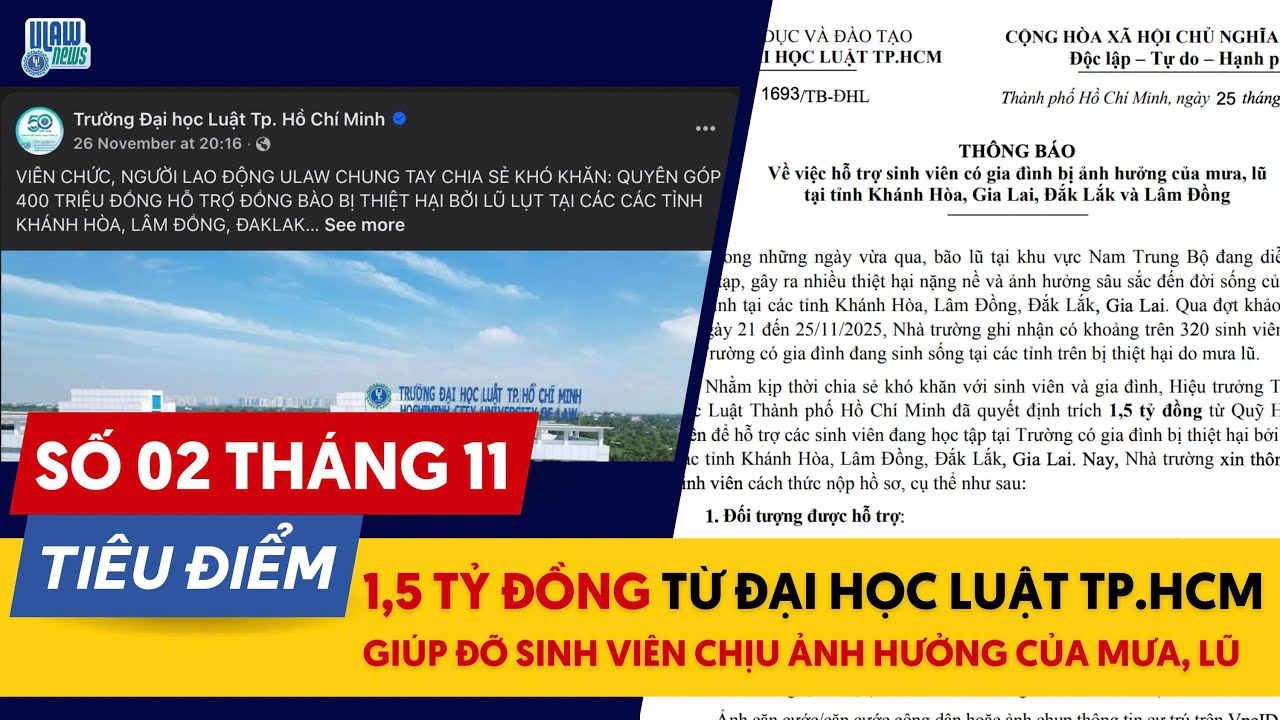 [ULAW TV] BẢN TIN ULAW SỐ 2 TH&Aacute;NG 11/2025