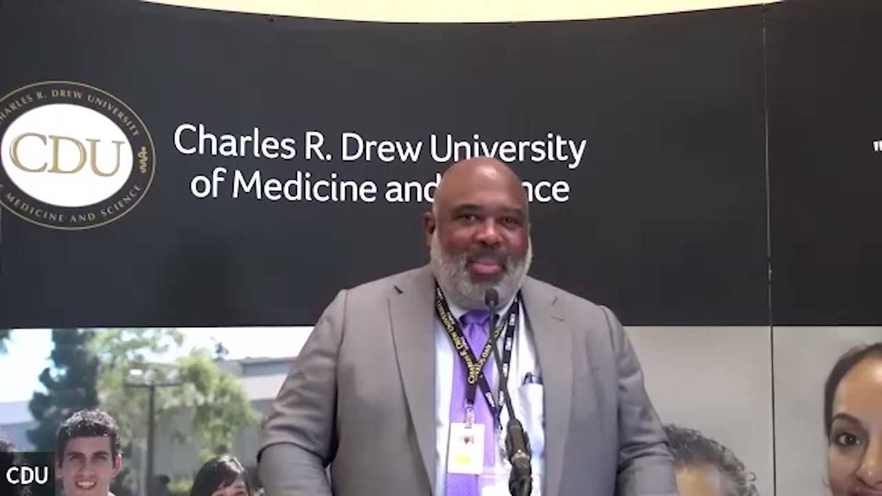 Dr. Curley Bonds speaks at CDU's historic MD Program Announcement
