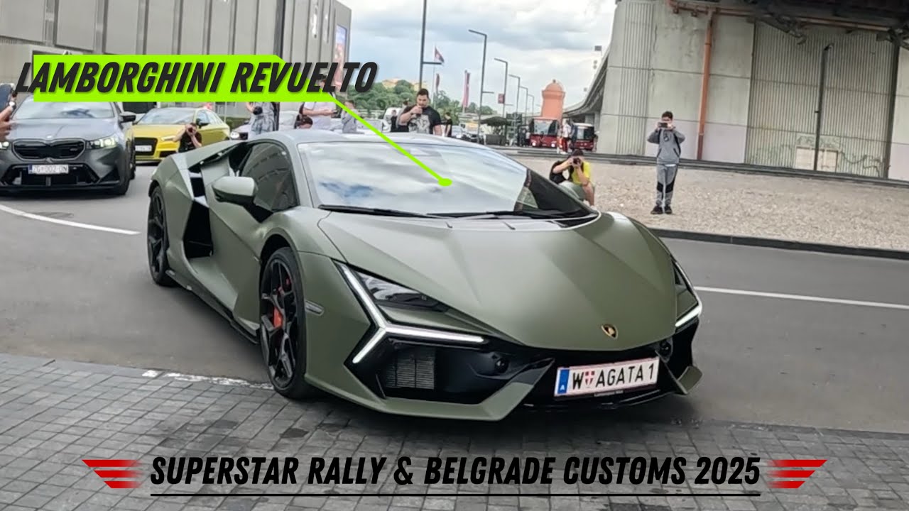 Superstar Rally & Belgrade Customs 2025 - Lots of expensive and luxury cars, first rally in Serbia