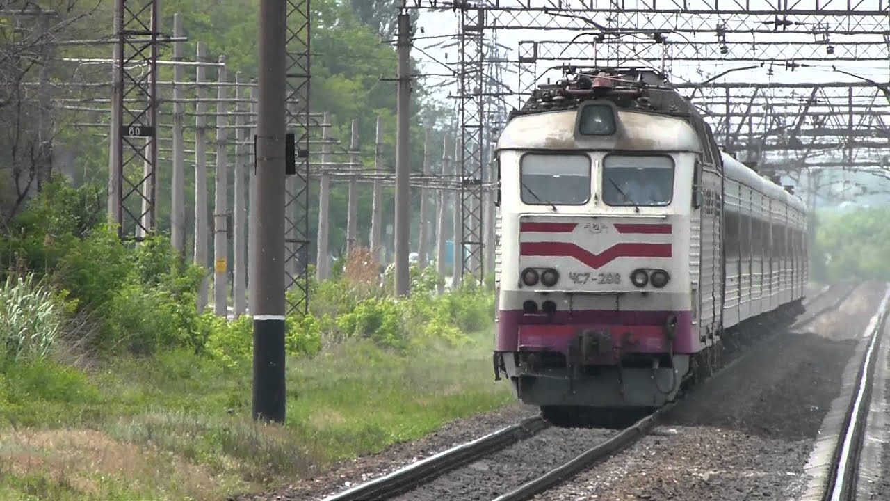 Trains of Ukraine #23 магистральный электровоз ЧС7-296 [HD]