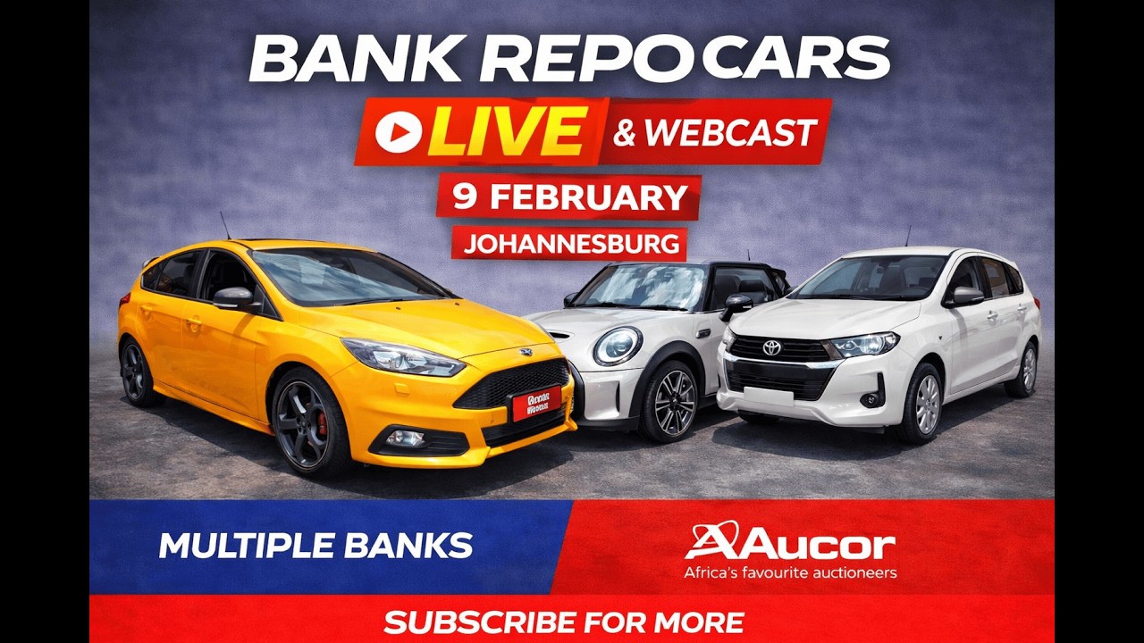 LIVE Bank Repossessed Car Auction 🚗 | Aucor | Johannesburg