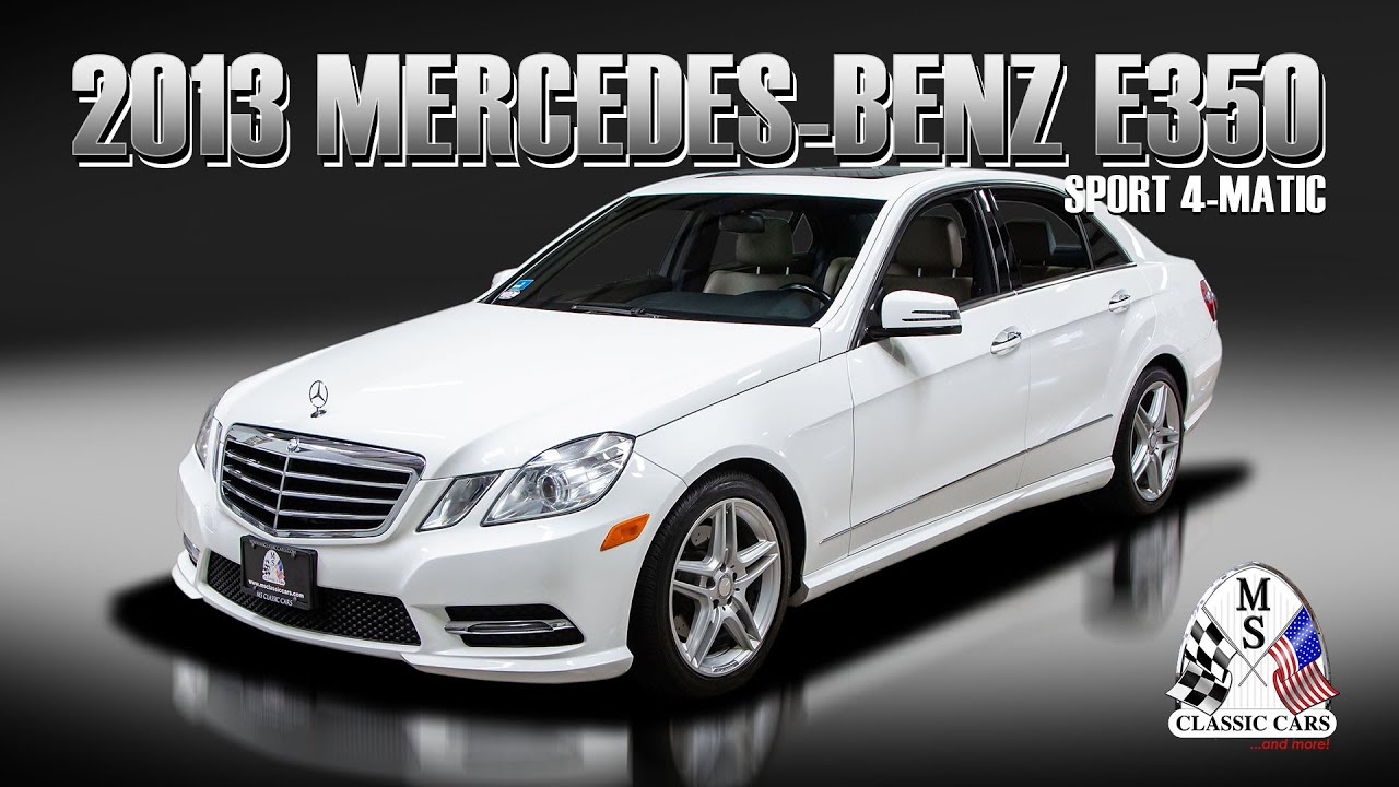 2013 Mercedes Benz E350 Sport 4 Matic