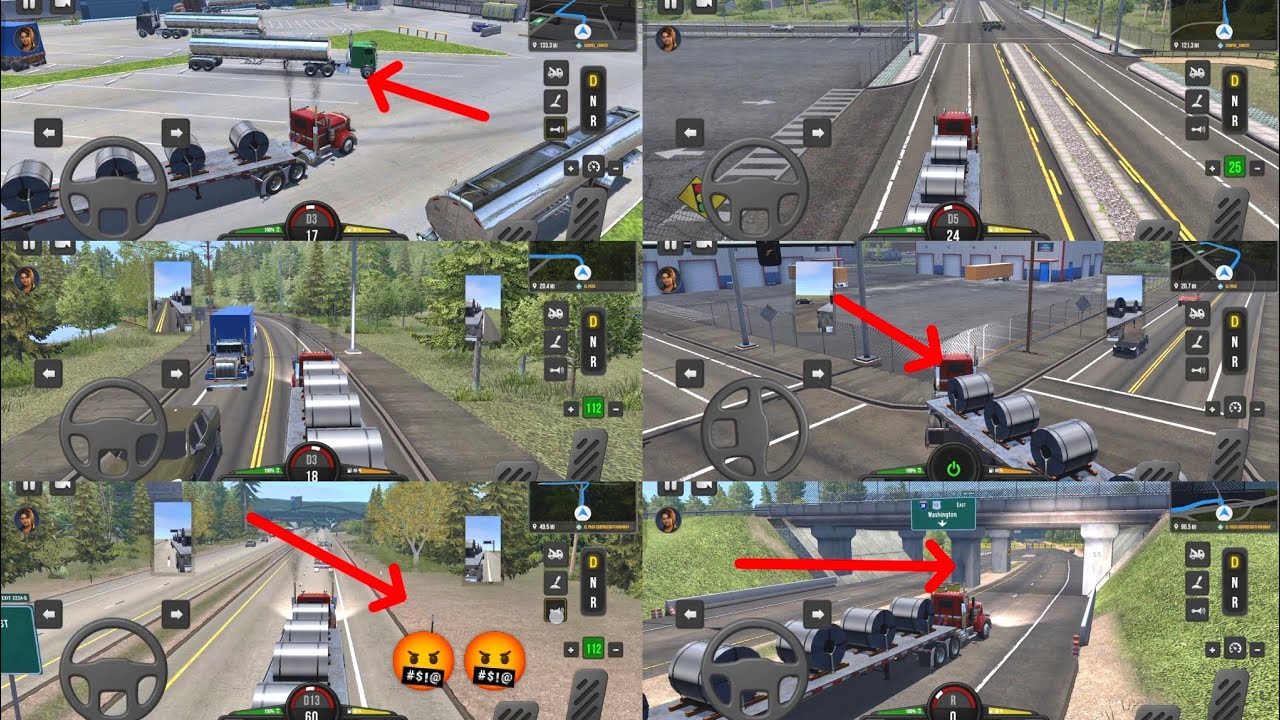 Heavy truck cargo simulator game 3D video indian truck driving....#truckdriving 
