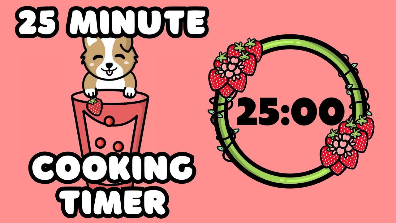25 Minute Countdown Timer | K-Pop Music🎵 | Strawberry Theme🍓