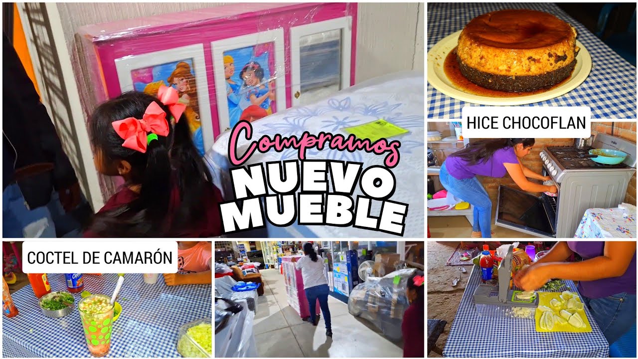 COMPRAMOS UN ROPERO✨️HICE CHOCOFLAN por PRIMERA VEZ 😱 + Cóctel de Camarón 🍸 me queme 😫